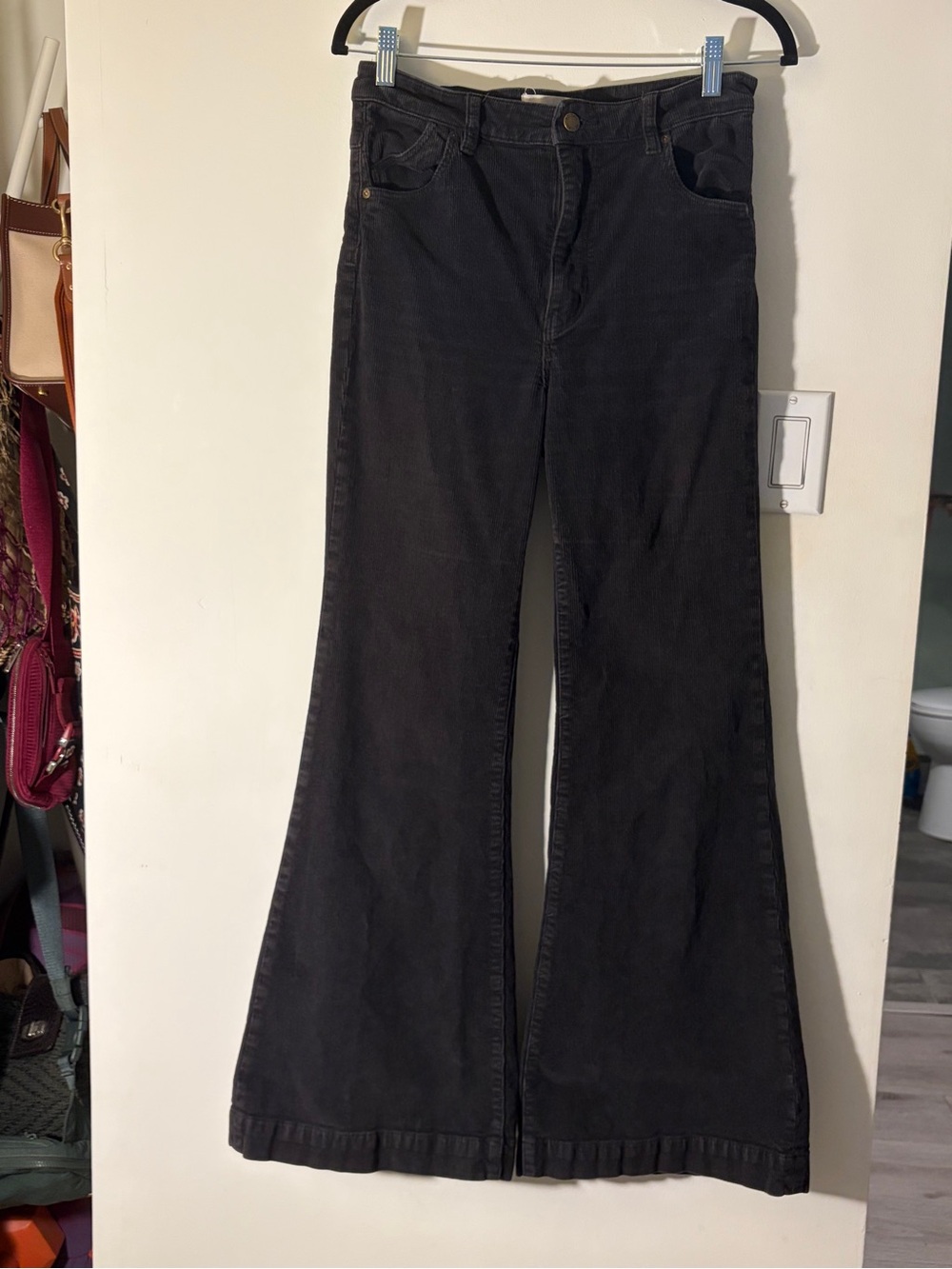 ROLLA'S Black Flared Corduroy Jeans